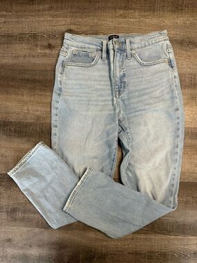 J. Crew Light Blue High-Rise Straight Jeans